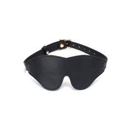 Liebe Seele Japan Dark Secret - Leather Blindfold with Gold Buckle