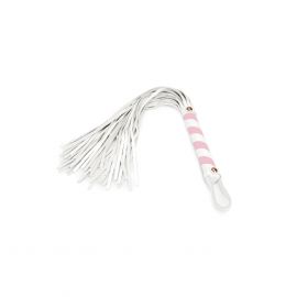 Liebe Seele Japan Fairy: White & Pink Leather Premium Flogger