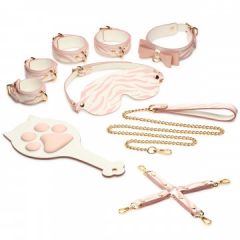 Master Series Pink Kitty Bondage Set - White/pink